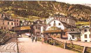 Ein altes Bild des Hotel ¨A la Vue du Bernina¨